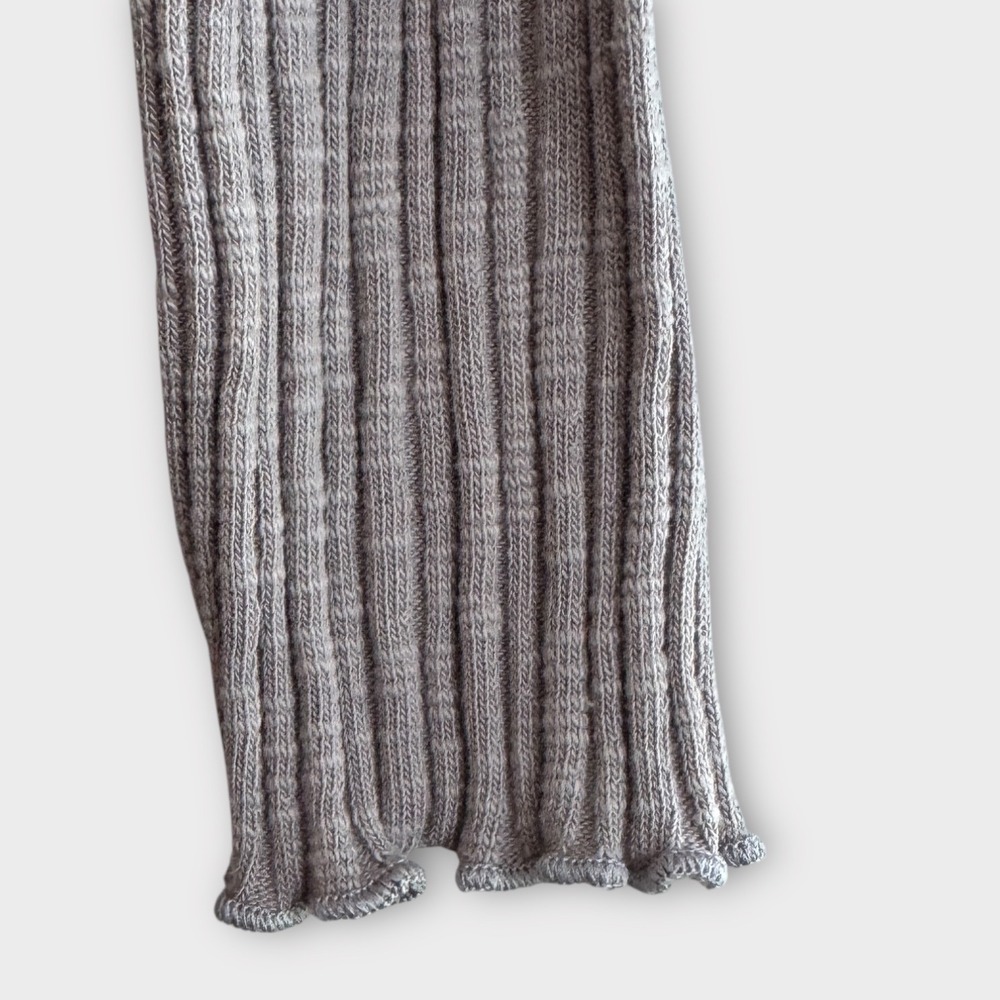 Altar'd‎ State Gray Ribbed Knit Ruffle Mock Neck Long Sleeve Top Women's XL - Picture 9 of 9